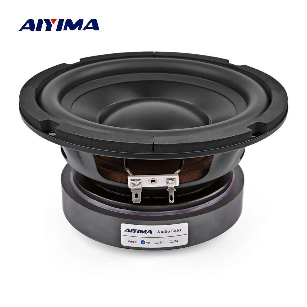 Aiyima 1pcs 6.5 Inch Subwoofer Speaker 4 8 Ohm 100w Home Theater Sound
