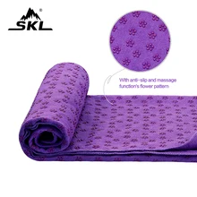 Yoga Mat Towel Microfiber No-Slip Yoga Mat Cover Towels Sweat Absorbent and Soft Lightweight 72 inch x 25 inch for Body Exercise