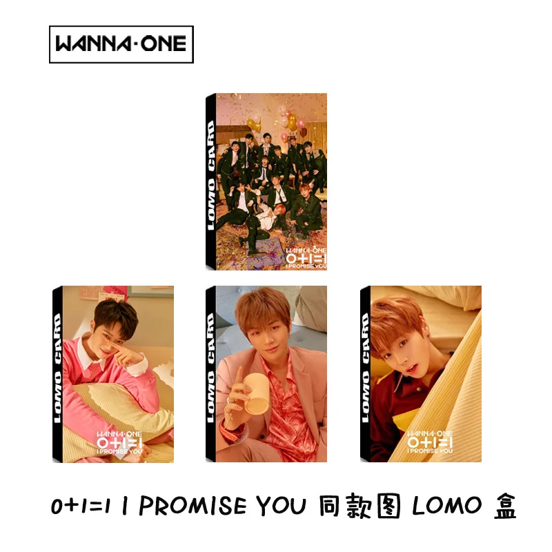 

WANNA ONE Daniel JI HOON SEONGWU Style 0+1=1 I PROMISE YOU Homemade LOMO Box CARDS