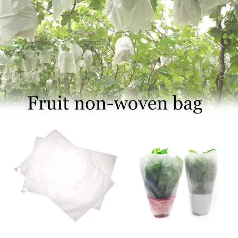Cubierta de red de protección de plantas bolsas no tejido plagas insectos insectos herramienta de jardín