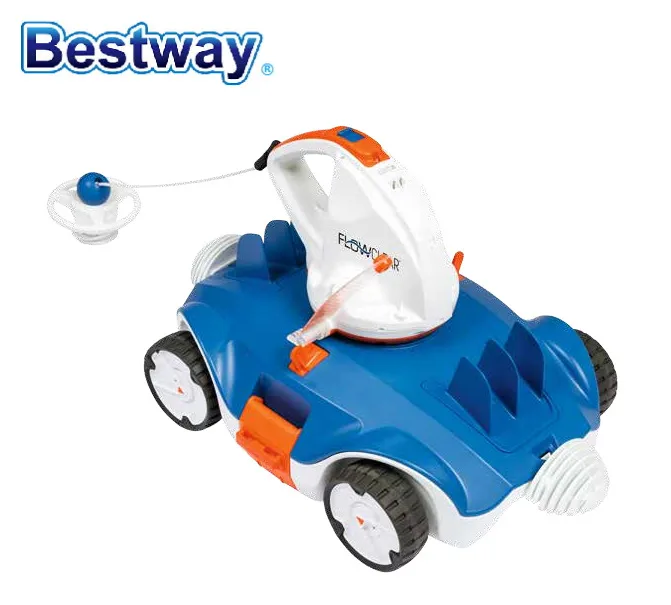 58482 Bestway Aquatronix Автоматический робот для чистки бассейна для всего плоского дна над заземлением в заземленном бассейне автоматический очиститель без шнура полное движение