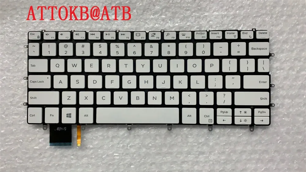 Espanhol Reino Unido Francês gr Nor cz Teclado do Portátil para Dell Xps 13 9370 9380 P82g 9317 Teclado Retroiluminado Pk1320c2b01 0fxcrt Qriginal - Imagem 5