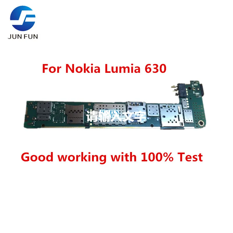 JUN FUN разблокирована работает для Nokia Lumia 630 Dual simcard материнская плата бесплатная