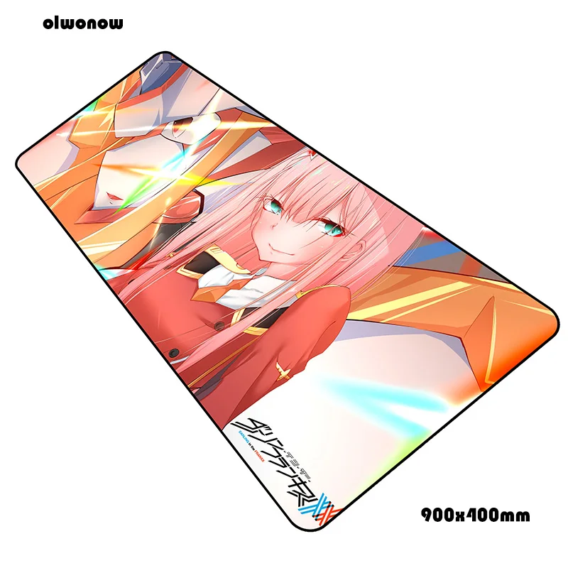 Коврик для мыши darling in the franxx padmouse 900x400x3 мм, игровой коврик для мыши, классный коврик для мыши, игровой стол, восхитительный коврик для мыши, ПК