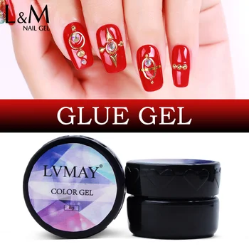 

24 Bottles Gel Nail Polish Fashion Colorful Sticky Glue Gel Polish Nail Gel Soak Off UV nail Art Varnish Long Lasting