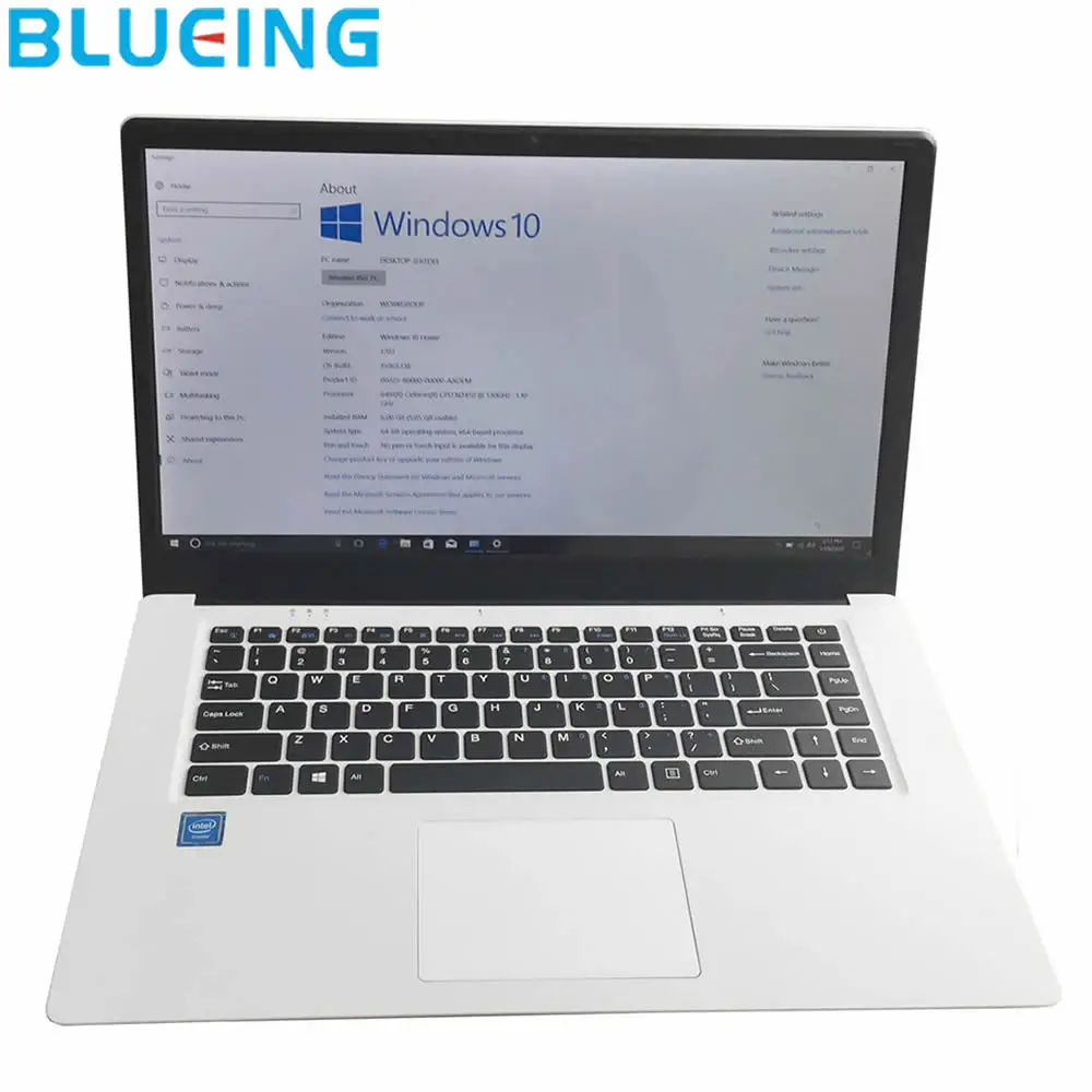 15,6 дюймов ультра-тонкий ноутбук 6 г 64 г SSD большой аккумулятор Windows 10 камера wifi ноутбук с Bluetooth Компьютер нетбук ПК Бесплатная доставка