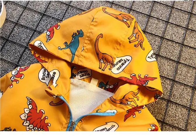 CROAL CHERIE Spring Outerwear Coats Boys Kids Girls Jacket Cute Dinosaur Children Clothing Casual Baby Spring Jacket  (6)