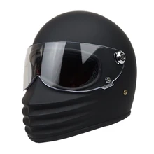 Casco retro de moto de cara completa para casco de motocicleta de fibra de vidrio TT CO para hombre y mujer cascos de moto