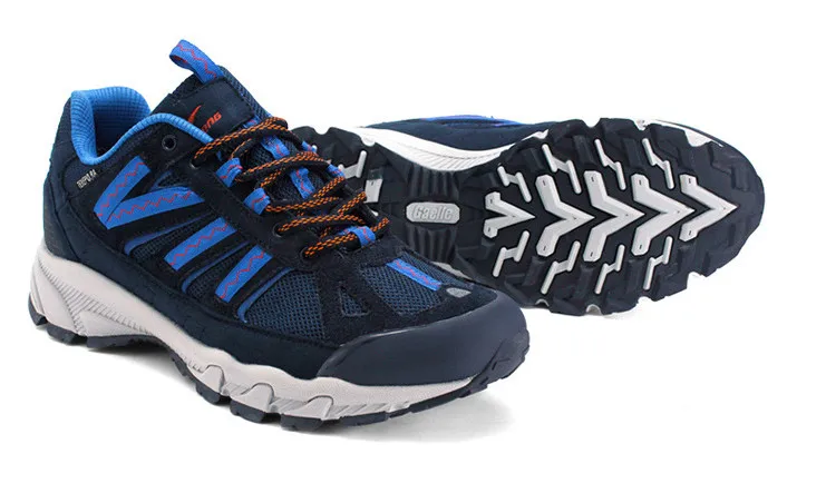 Высококачественные мужские ботинки для пешего туризма; кожаные ботинки с сеткой; мужские ботинки для альпинизма на резиновой подошве; уличные горные ботинки; нескользящие дышащие кроссовки - Цвет: 2