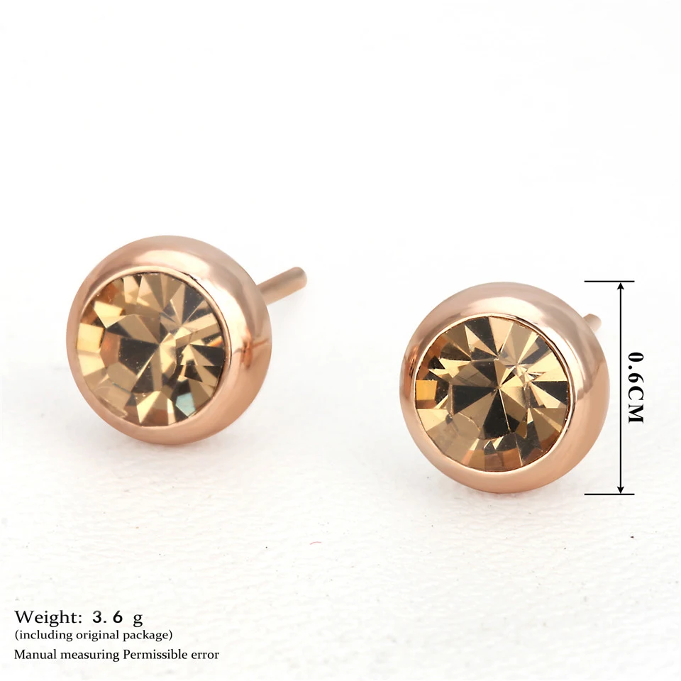 a PISSENLIT Women Jewelry Statement Korean Fashion Earrings pendientes mujer moda 2019 Pink Blue Black Round Rhinestone Earrings