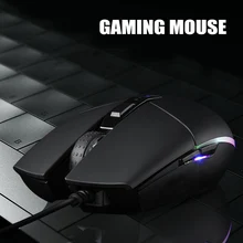 Горячий проводной игровой Мышь эргономичный 4-Скорость Точек на дюйм регулировки RGB мыши с подсветкой для портативных ПК для DOY