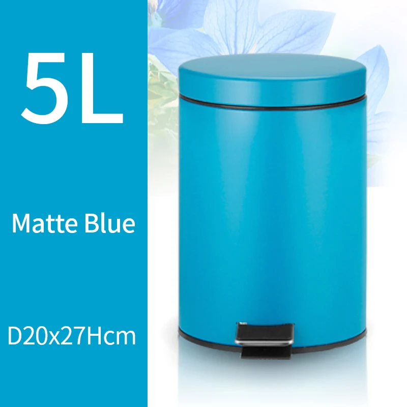 5L Trash Can Kitchen Living Room Office Garbage Dust Bin Bathroom
