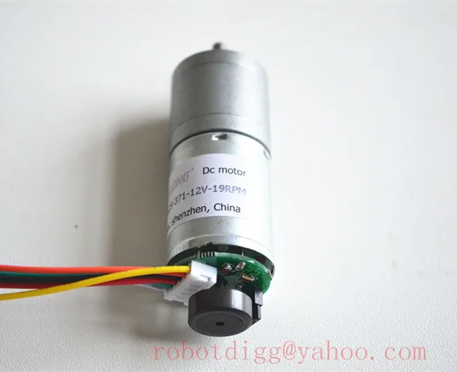 

R226_19RPM 371 Gear Motor with Encoder Use for Robot Car Cheap Sale