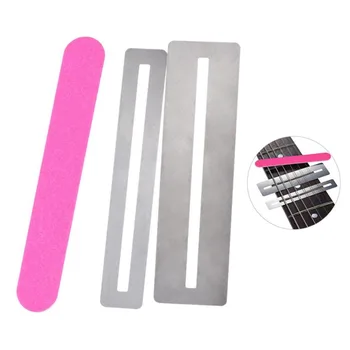 

Stainless Steel Guitar String Grinding Tools Repairing Tool Set Fretboard Guard ProtectIve Shim & Fret Wire File Hot