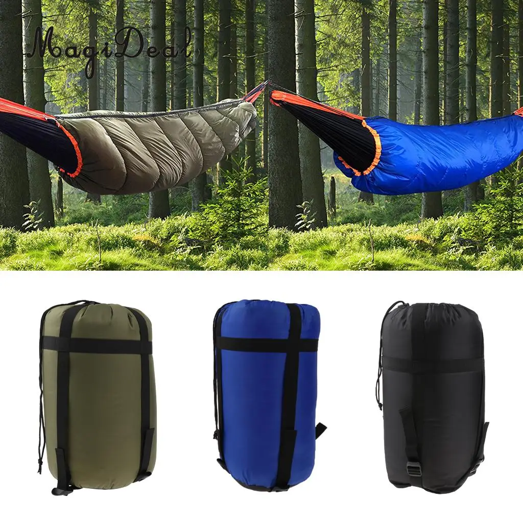 

MagiDeal Lightweight Hammock Underquilt Camping Quilt Full Length Under Blanket for Outdoor Travell Sleeping Gear Accessory
