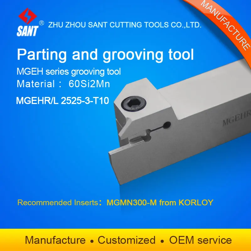 

MGEHR2525-3-T10, CNC Lathe Extermal Grooving Tool Holder Cutter For Inserts MGMN300-M Factory Outlets, Boring Bar,cnc Machine