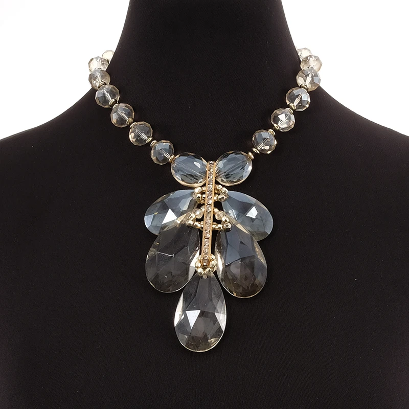 Beaded Crystal Collar Necklace Pictures