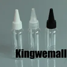 50 мл прозрачный ПЭТ Пластик бутылок с подчеркнуто крышкой рта для воды тонер косметической упаковки