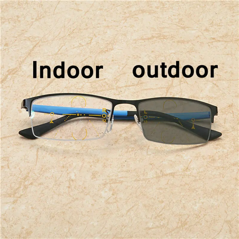 Солнцезащитные фотохромные Мультифокальные Прогрессивные очки для чтения для женщин и мужчин оптические очки при дальнозоркости диоптрий у дальнего NX