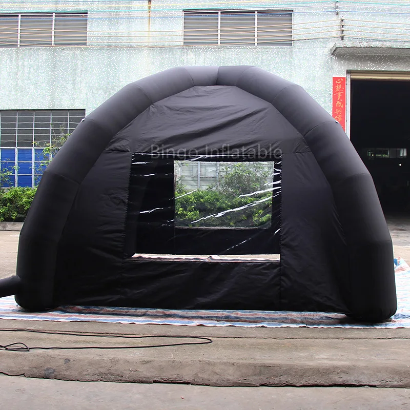  4m/13ft Black event tents spider tent with 2 Transparent windows toy tents for sale