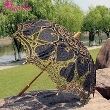 Ручной работы Embrodiery дешевые Heidi кружевной зонтик Балийский реквизит для свадебной фотографии украшения невесты зонтик