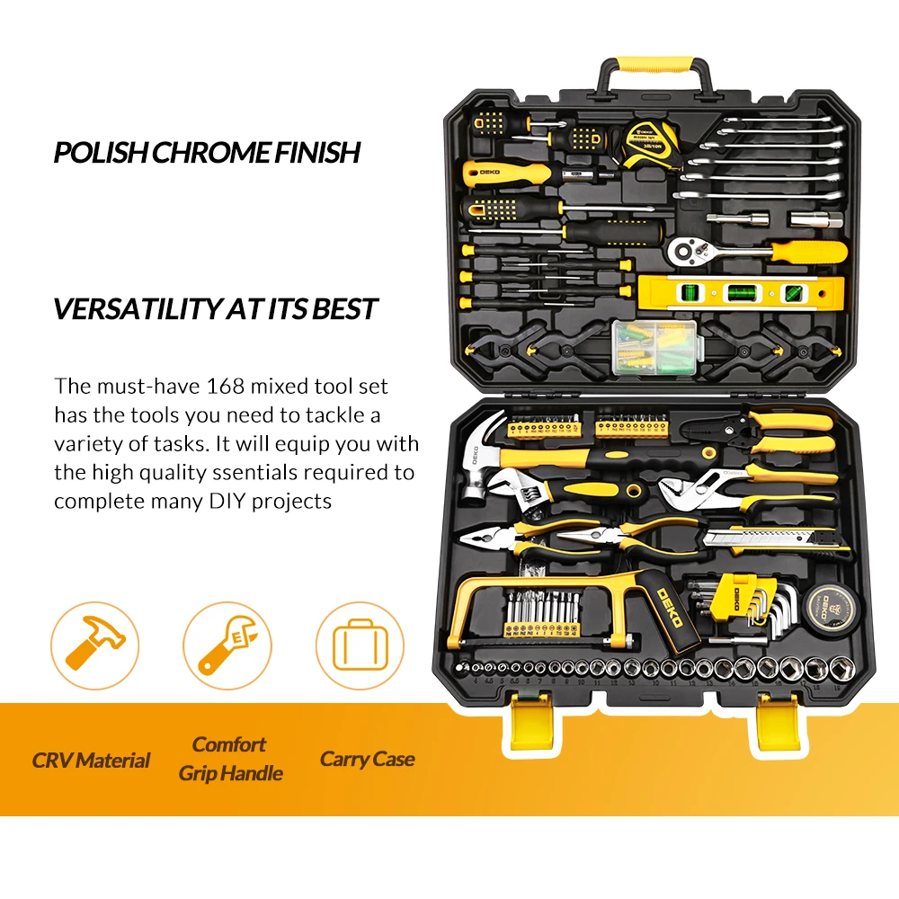 Diy Tools Set 168pcs Socket Wrench Auto 