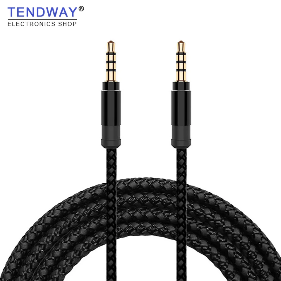

Tendway Jack 3.5mm Audio Cable Nylon Braid 3.5mm Car AUX Cable 1.5M Headphone Extension Code for Phone MP3 Car Headset Speaker