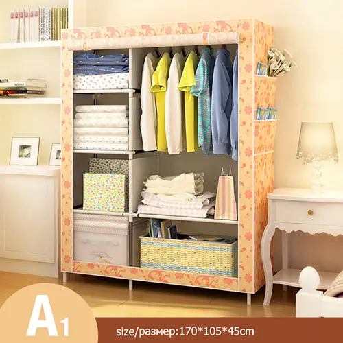 When The Quarter Diy Wardrobe Non Woven Cloth Wardrobe Closet