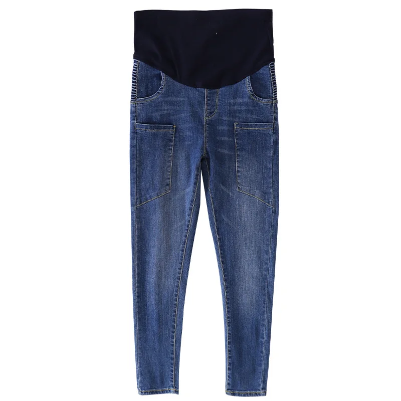 

Winter Pregnancy Clothing Plus Velvet Warm Elasticity Maternity Jeans Casual Pants For Pregnant Women Clothes Pregnant Trousers
