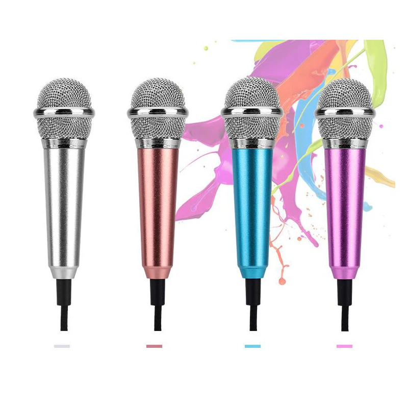 New 1pcs Mini 3.5mm Wired Microphone for Mobile Phone Tablet PC Singing speech | Электроника