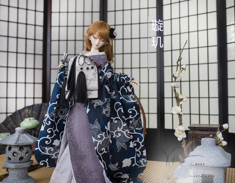 BJD SD кукольная одежда кимоно для 1/3 1/4 1/6 SD17 Uncle slim bjd кукла ткань | Игрушки и хобби