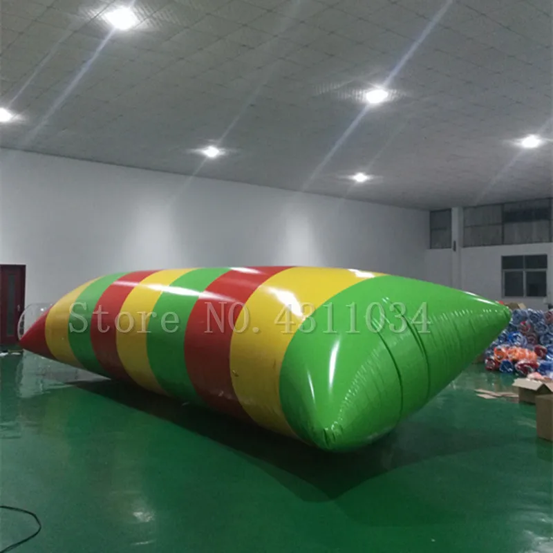 

Free Shipping 9x3m Manufacturers Professional Custom Water Inflatable Bouncing Bag Inflatable Catapult Package Jump Air Balloon