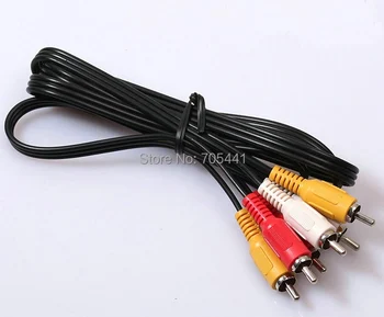 

10pcs/lot 1.2M 3RCA To 3RCA Composite Audio Video AV Cable