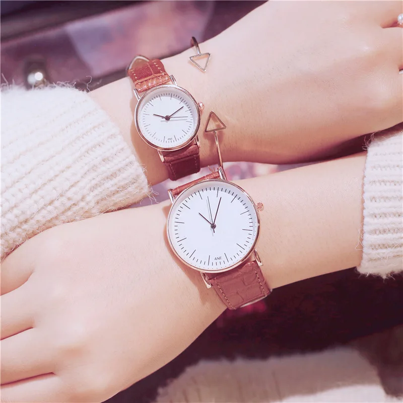 

Simple Ultra Thin Lovers Women Man Casual Wristwatch Minimalist OL Style Ladies Men Leisure Watches Female Dress Watch Hours