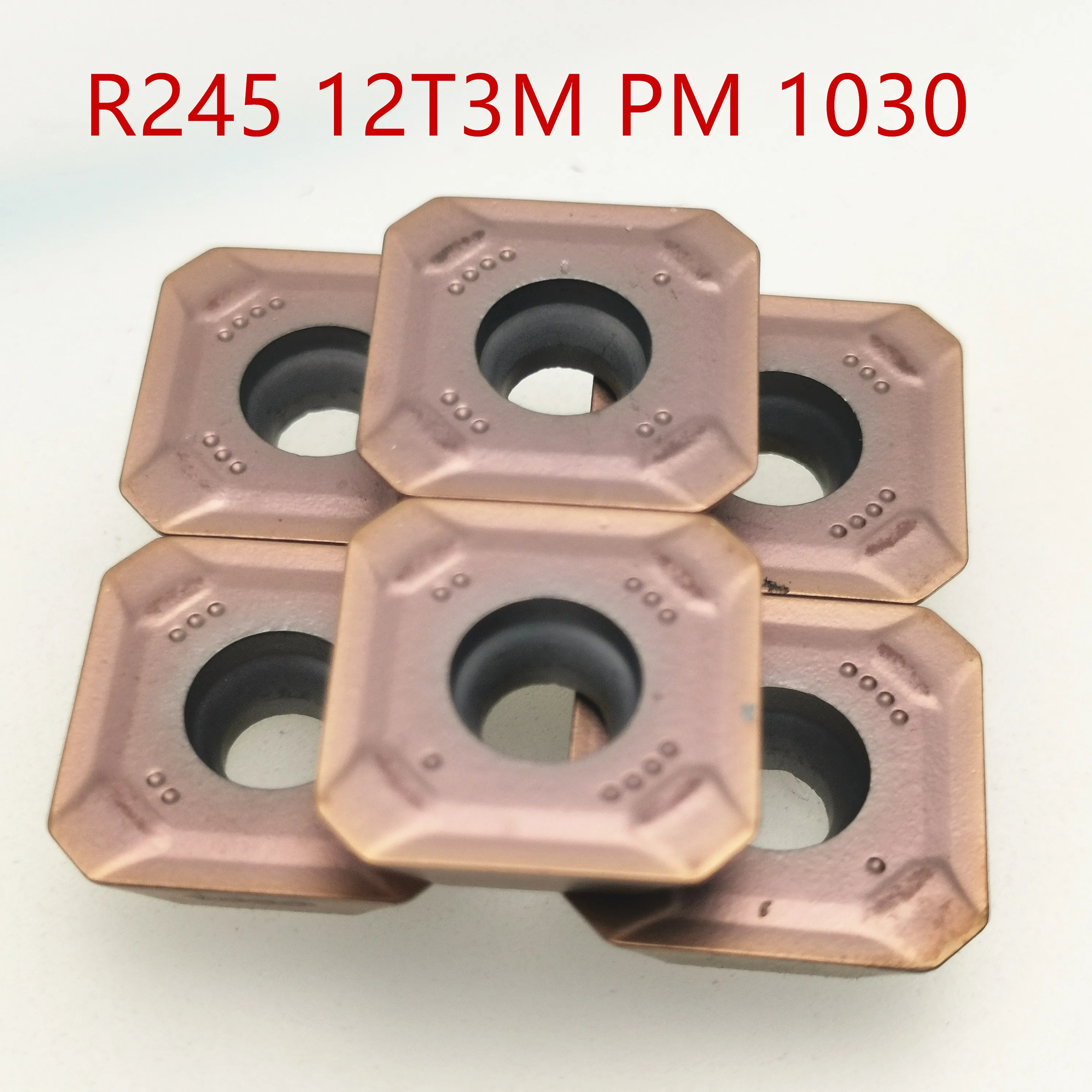 

10pcs R245 12T3M PM 1030 R24512T3M PM1030 Carbide insert turning tool lathe cutter milling cutter CNC cutting tool