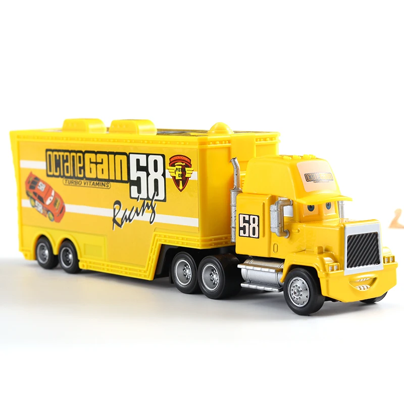 Машинки Disney Pixar Тачки Мак № 58 Octane Gain Racer's Truck литая игрушечная машинка свободная