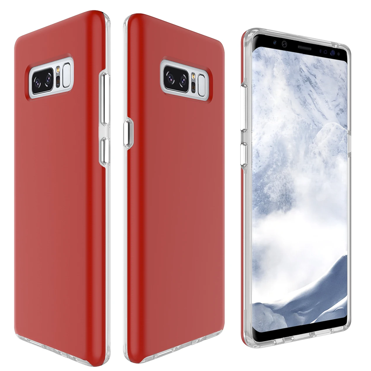 Anti-knock Case for Samsung Galaxy note8 Soft Silicon Bumper With Hard back Shell Slim Coque Note8 Smartphone Accessory |