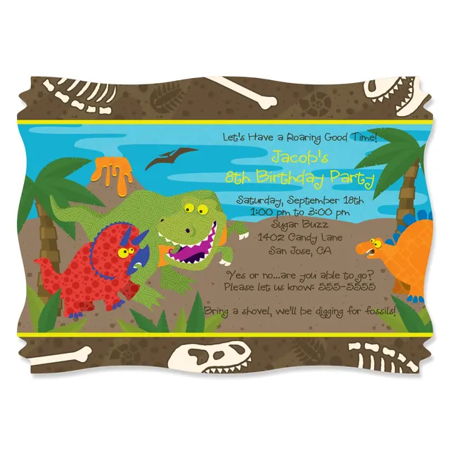 12pcs dinosaur theme birthday