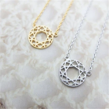 

Fashion dreamcatcher pendant necklaces Beautiful mesh circular pendant necklaces Wish necklaces to girl