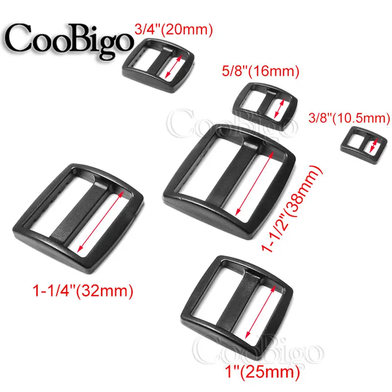10 шт. в упаковке; принт по Пластик изогнутые Tri Glide 10/16/20/25/32/38 мм слайдер регулировать пряжки шире Стиль лямки рюкзака сетка сумки Запчасти
