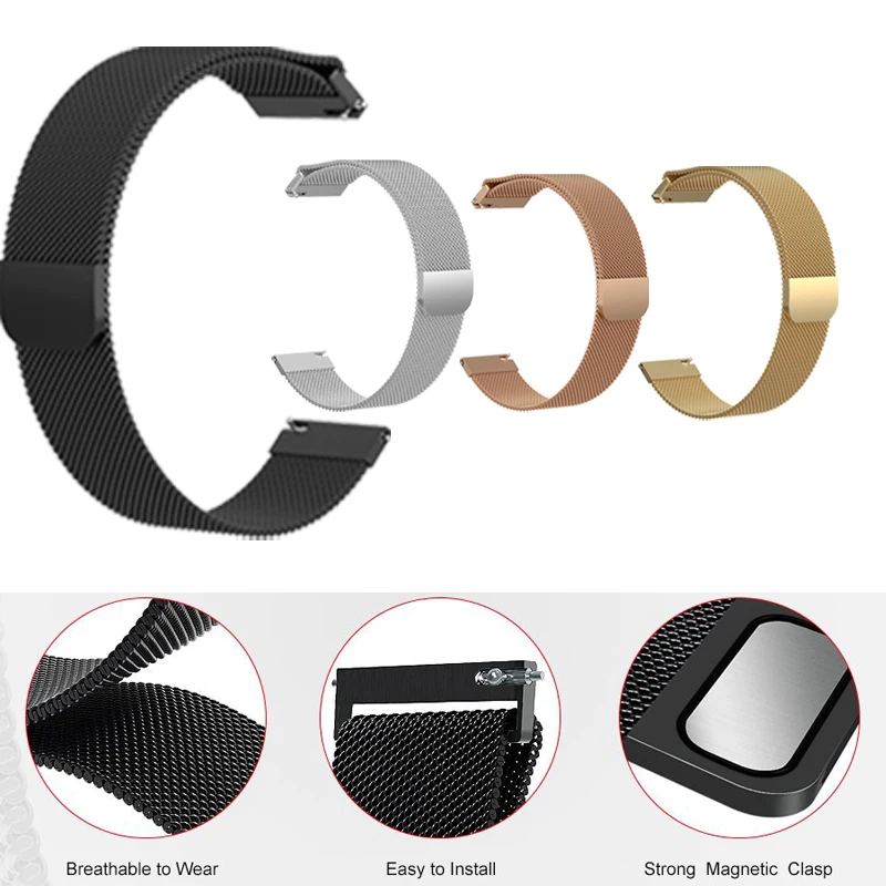 

New Stainless Steel Quick Release Watch Bands Wrist Strap for Nokia Withings Steel HR 36MM 40MM Watchband