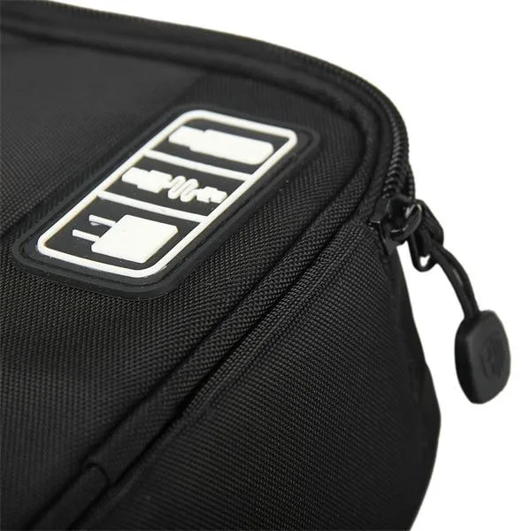 BAGSMART мужская сумка для путешествий, электронные аксессуары, водонепроницаемая нейлоновая сумка для наушников, Usb флеш-накопитель, внешний аккумулятор, органайзер, чехлы