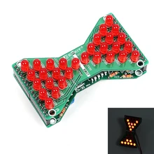 DIY Kit Red LED Adjustable Speed Electronic Hourglass DIY DC 5V Funny Electric Production Kits for Skills Test Teaching
