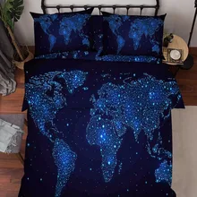 3D Карта мира постельные наволочки одеяло пододеяльник набор