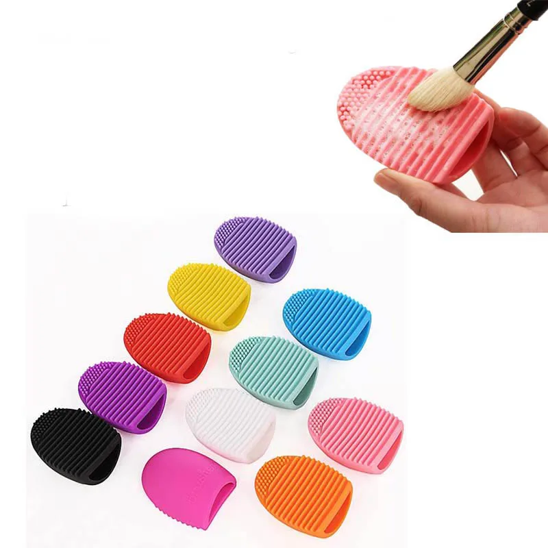 

11 colors Brushegg Silicone Brush Cleaning Egg Brush egg Cosmetic Brush Cleanser Make up Makeup Brush Cleaner Clean tools