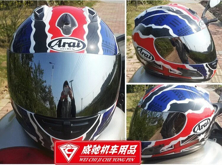 Arai синий и красный специальный анфас Arai шлем мотоциклетный шлем