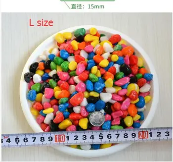 

Free shipping,200g.More meaty fish tank flowerpot fleshy decorative potted gardening supplies colored stones,Decorative Pebbles