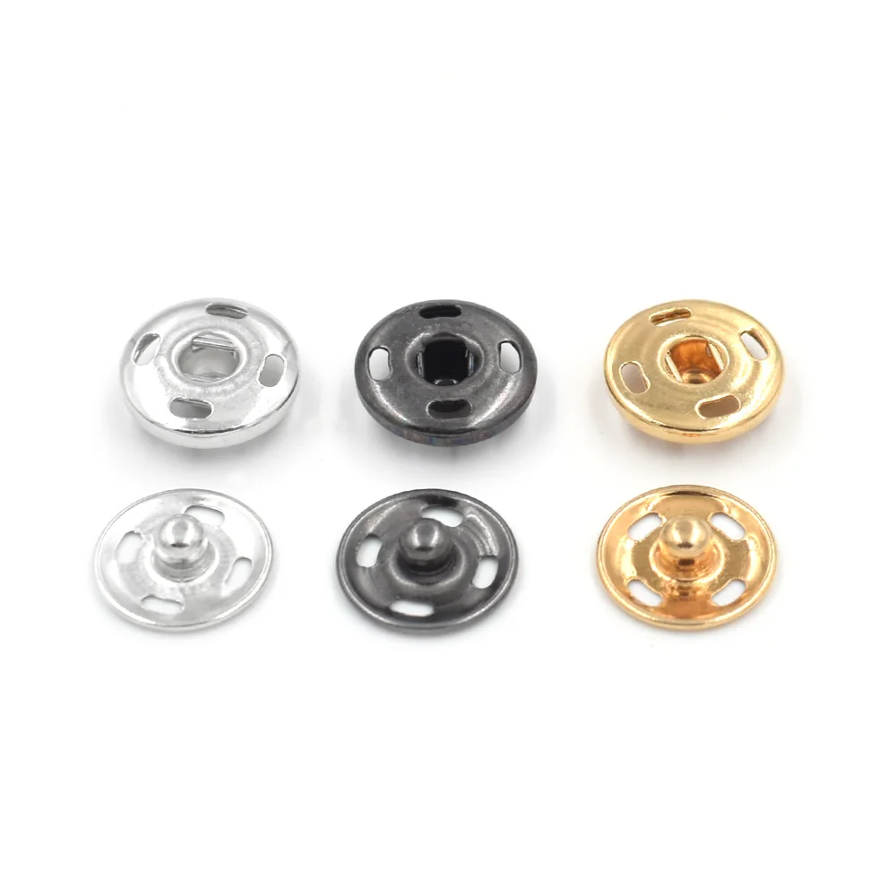 20PCS/ lot 12mm metal Brass snaps. 4 hole dark buckle. Clothing