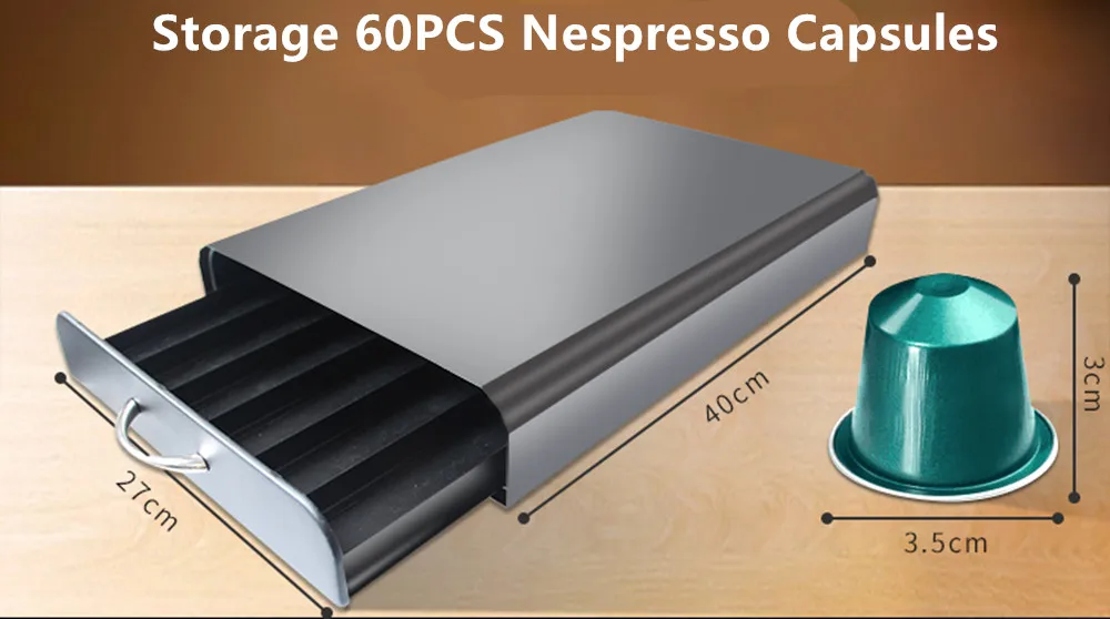 Комод Nespresso 30/40/60 капсул подставка для кофейных кухонные металлические полки