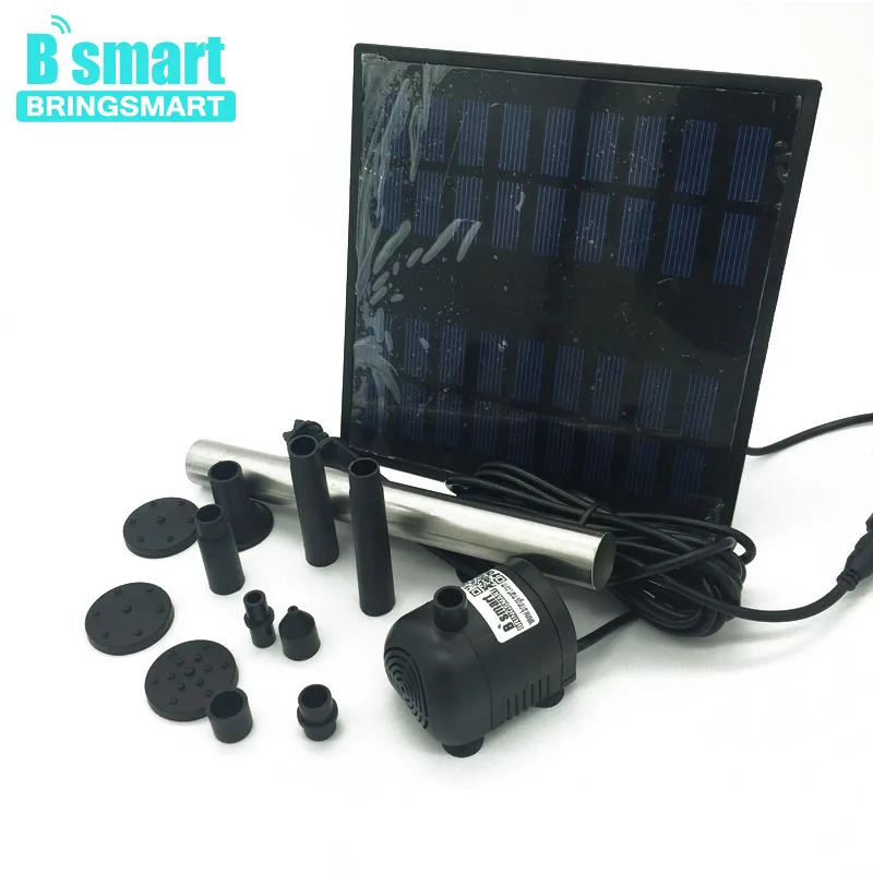 

Beingsmart SR-250-1.8W Solar DC Water Vacuum Pump Kit Mini Pond Fountain Submersible Pump With Solar Panel 9V DC With Brushless